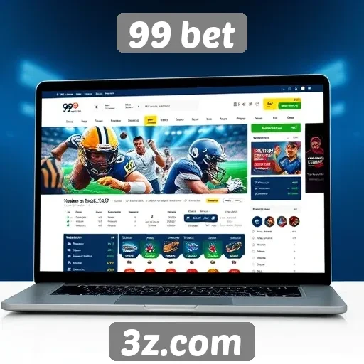 Navegação intuitiva e design do site 99 bet